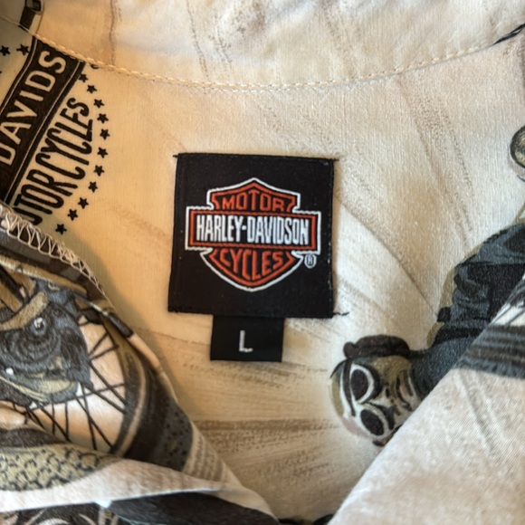 90’s Harley Davidson Uncle Sam button up - Picture 3 of 4
